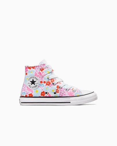 Chuck Taylor All Star Easy On Floral White/True Sky/Oops Pink, Outer Side View