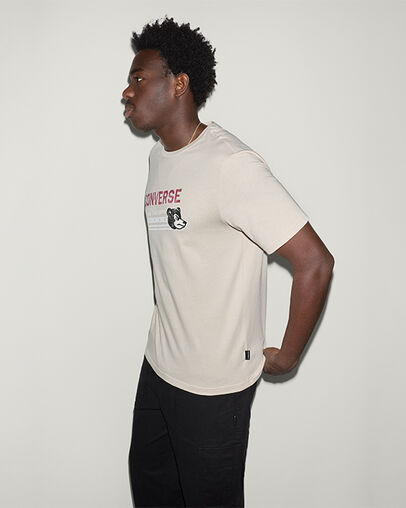 Fighting Bear Short Sleeve T-Shirt Classic Ecru, Back View