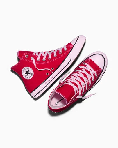 Chuck Taylor All Star Color Plus Red/New Found Bloom/Black, Angled View
