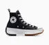Run Star Hike Platform Canvas Black/White/Gum