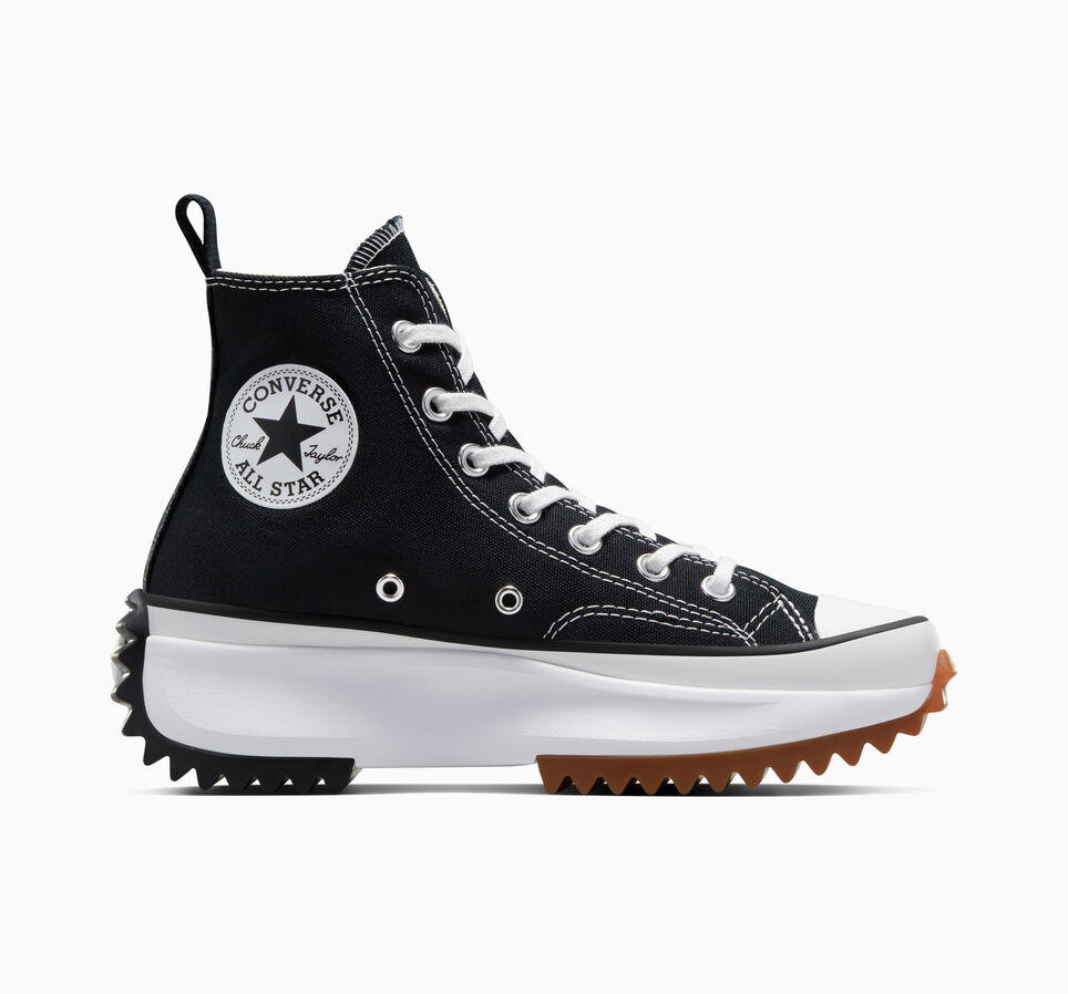 Run Star Hike Platform Canvas Black/White/Gum