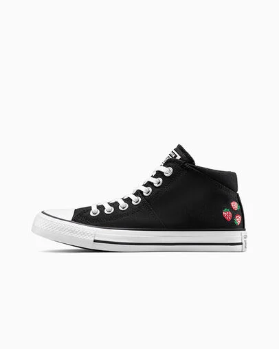 Chuck Taylor All Star Madison Embroidered Strawberries Black/Soft Red/Green, Inner Side View