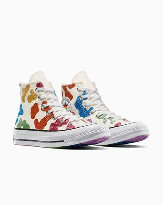 Chuck 70 Pride Egret/Blue/Black, Outer Side View