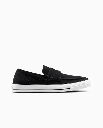 Chuck Taylor All Star Loafer Black/Black/White, Outer Side View