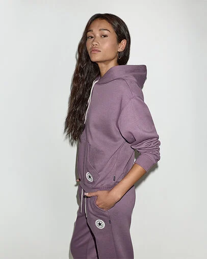 Chuck Taylor Patch Pullover Hoodie Hypnotic Mauve, Back View