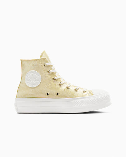 All Star Converse Gold Chuck Taylor All Star Lift Platform Golden