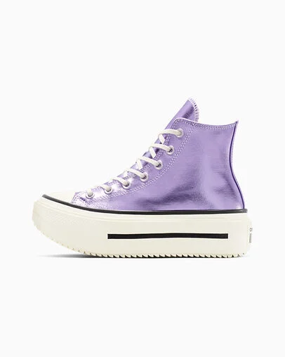 Chuck Taylor All Star Lift Double Stack Platform Metallic Lilac Metallic/Egret/Black, Inner Side View