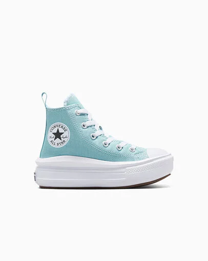 Chuck Taylor All Star Move Platform Canvas Vernal Pool/White/Black, Outer Side View