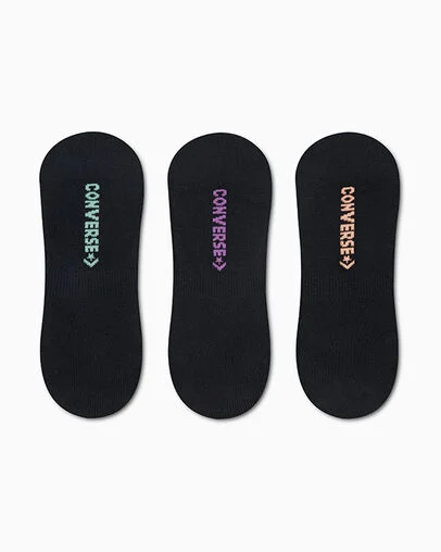 3-Pack Wordmark Liner Socks Black / Multi, Detail View