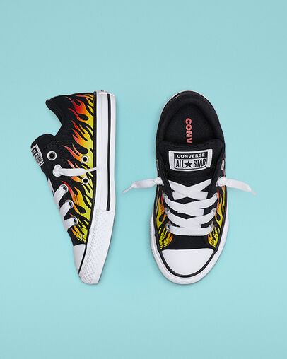 Into The Flames Chuck Taylor All Star Street Slip Black/Fresh Yellow
