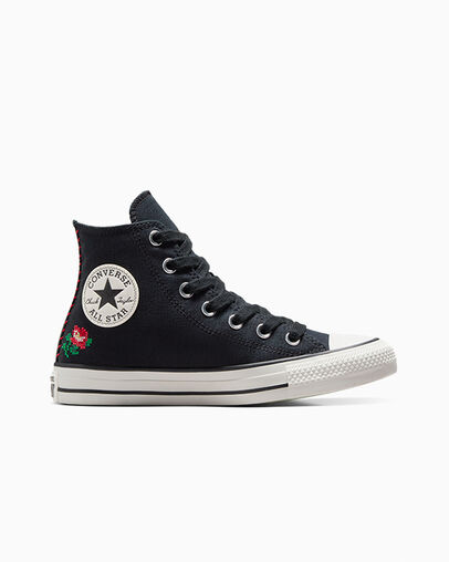 Chuck Taylor All Star Rose Cross Stitch Women's High Top Shoe