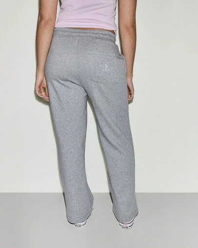 French Terry Front Seam Pants Vintage Grey Heather, Detail View