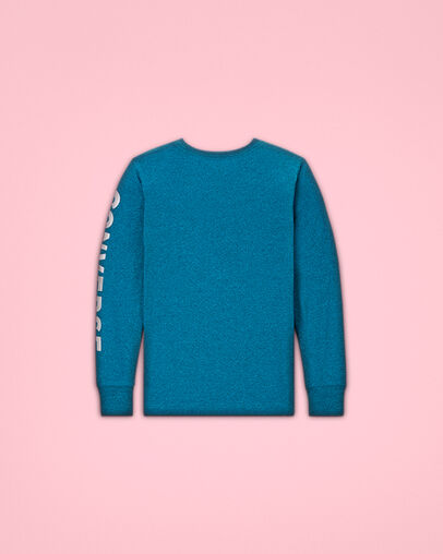 Foil Chuck Taylor Patch Long Sleeve Tee Tropical Teal Heather