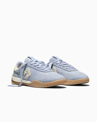 Run Star Trainer Stitched Suede No Shade Grey/Thunder Whale Grey/Golden View, Top and Side View