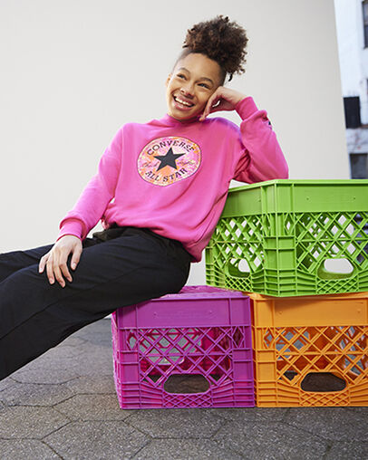 Oversized Hoodie Chaos Fuchsia