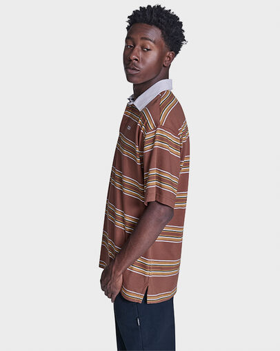 CONS Striped Polo Shirt Unearthed Multi, Back View