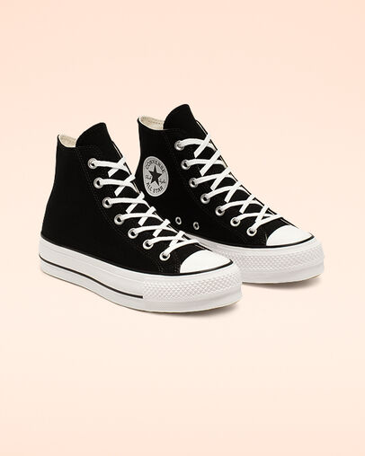 Chuck Taylor All Star Canvas Platform High Top Black/White/White