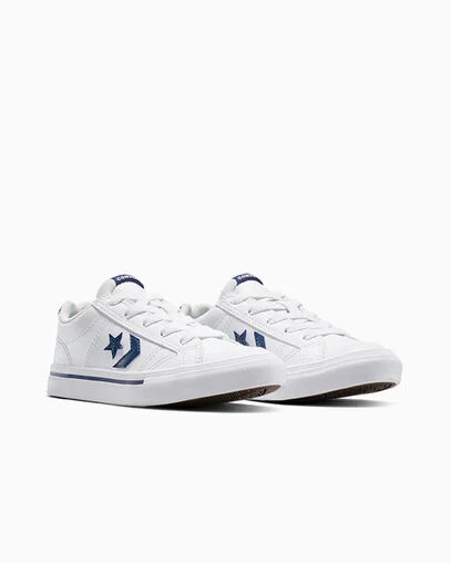 Converse Sport Casual Easy-On White/Navy/White, Top and Side View