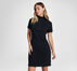 Half-Zip Mock Neck Short Sleeve Dress Converse Black