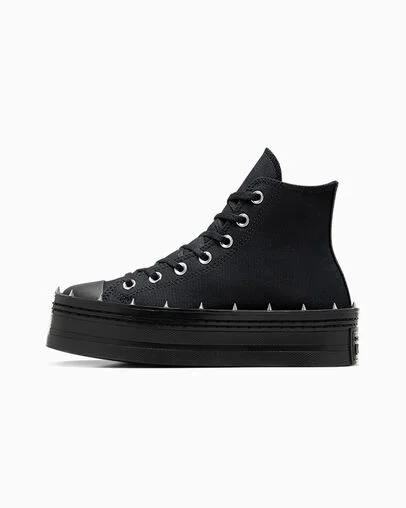 Chuck Taylor All Star Modern Lift Platform Studded Black/Black/Black, Inner Side View