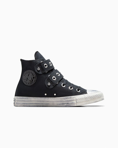 Chuck Taylor All Star Punk Black/Egret/Black, Outer Side View