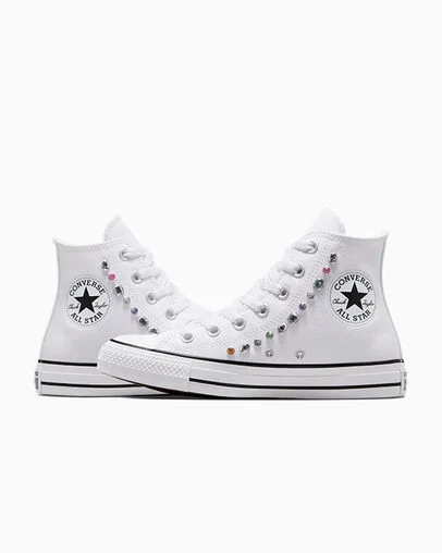 Chuck Taylor All Star Y2K Gems White/Black/White, Detail Angle View