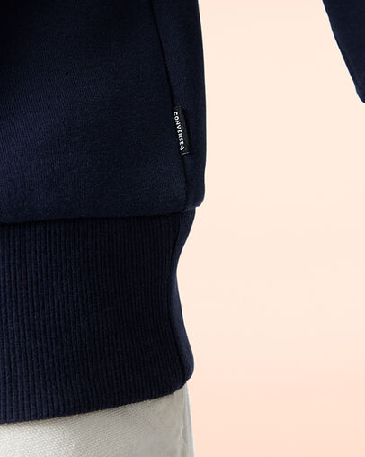 Star Chevron Embroidered Crew Obsidian