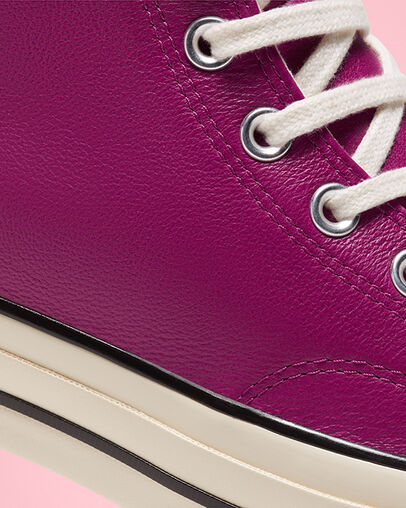 Seasonal Color Leather Chuck 70 Rose Maroon/Black/Egret
