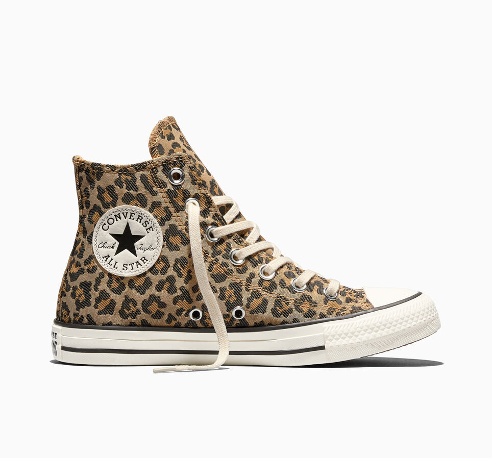Chuck Taylor All Star Leopard Jacquard Egret/Black/Honey Stick