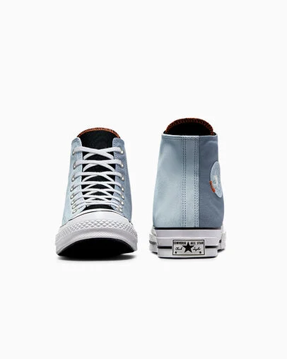 Chuck 70 Vintage Athletic Black/Ghosted/Lunar Grey, Heel View