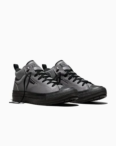 Chuck Taylor All Star Malden Street Weatherized Darker Grey/Black/Black, Top and Side View