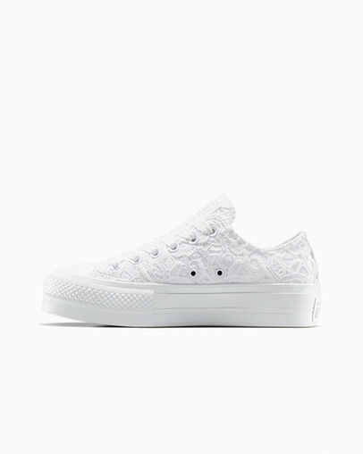 Chuck Taylor All Star Lift Platform Lace White/White/White, Inner Side View