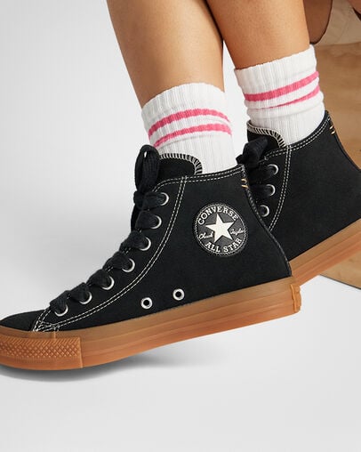 Chuck Taylor All Star Suede Black/Gum Honey/Gingersnap, Reflective View