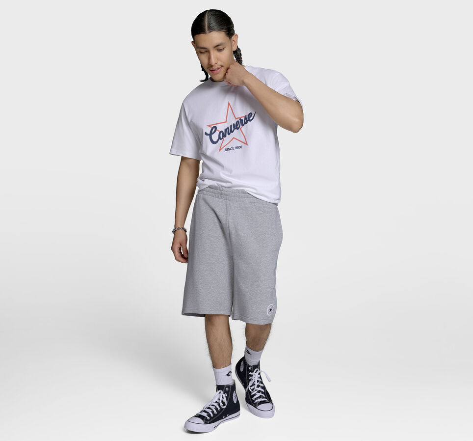 Chuck Taylor All Star Patch Shorts Vintage Grey Heather