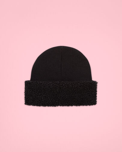 Sherpa Cuff Beanie Converse Black Sherpa