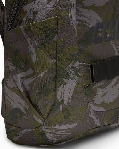 Camo Utility Backpack Paint Camo - Cave Green, On Model View