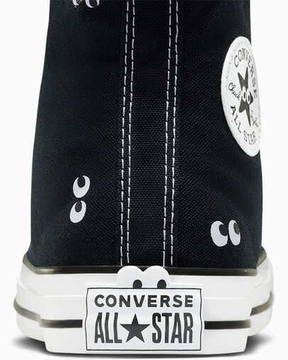 Chuck Taylor All Star Eyes Black/White/Black, Detail Angle View