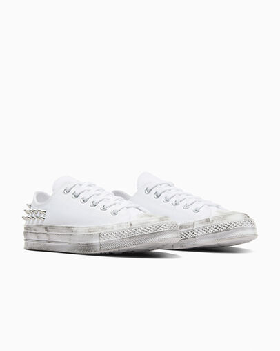 Chuck 70 Studded White/Black/White, Top and Side View