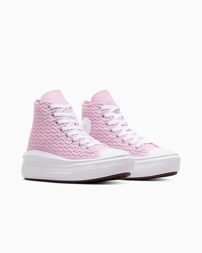 Chuck Taylor All Star Move Crochet Platform Stardust Lilac/Stardust Lilac, Top and Side View
