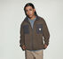 Converse Garage Full-Zip Fleece Jacket Truffle
