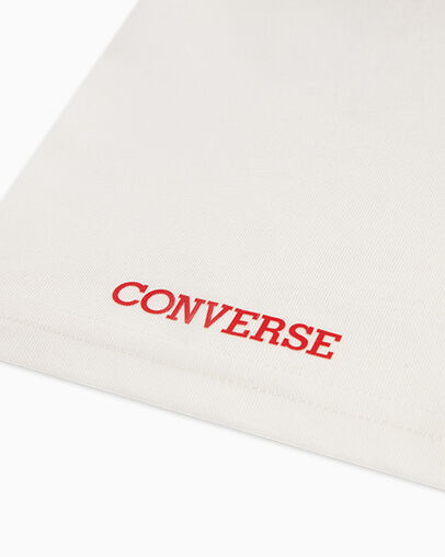 Retro Athletics Short Relaxed Sleeve T-Shirt Egret/Converse Red