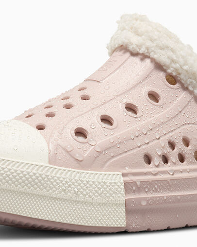 Chuck Taylor All Star Play Lite CX Sherpa Easy-On Flush Stone/Egret/Egret, Detail Angle View