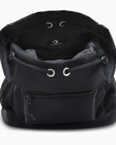 Go Lo Cinched Bucket Bag Converse Black, Detail View