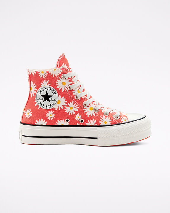 Camp Daisies Platform Chuck Taylor All Star Womens High Top Shoe. Converse .com