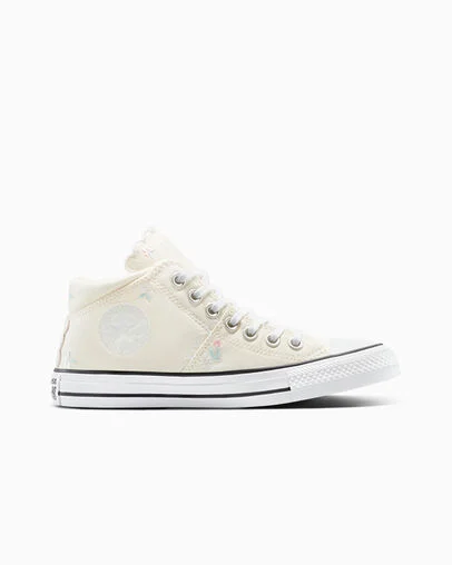 Chuck Taylor All Star Madison Embroidered Flowers Egret/White/Sugar Berry, Outer Side View