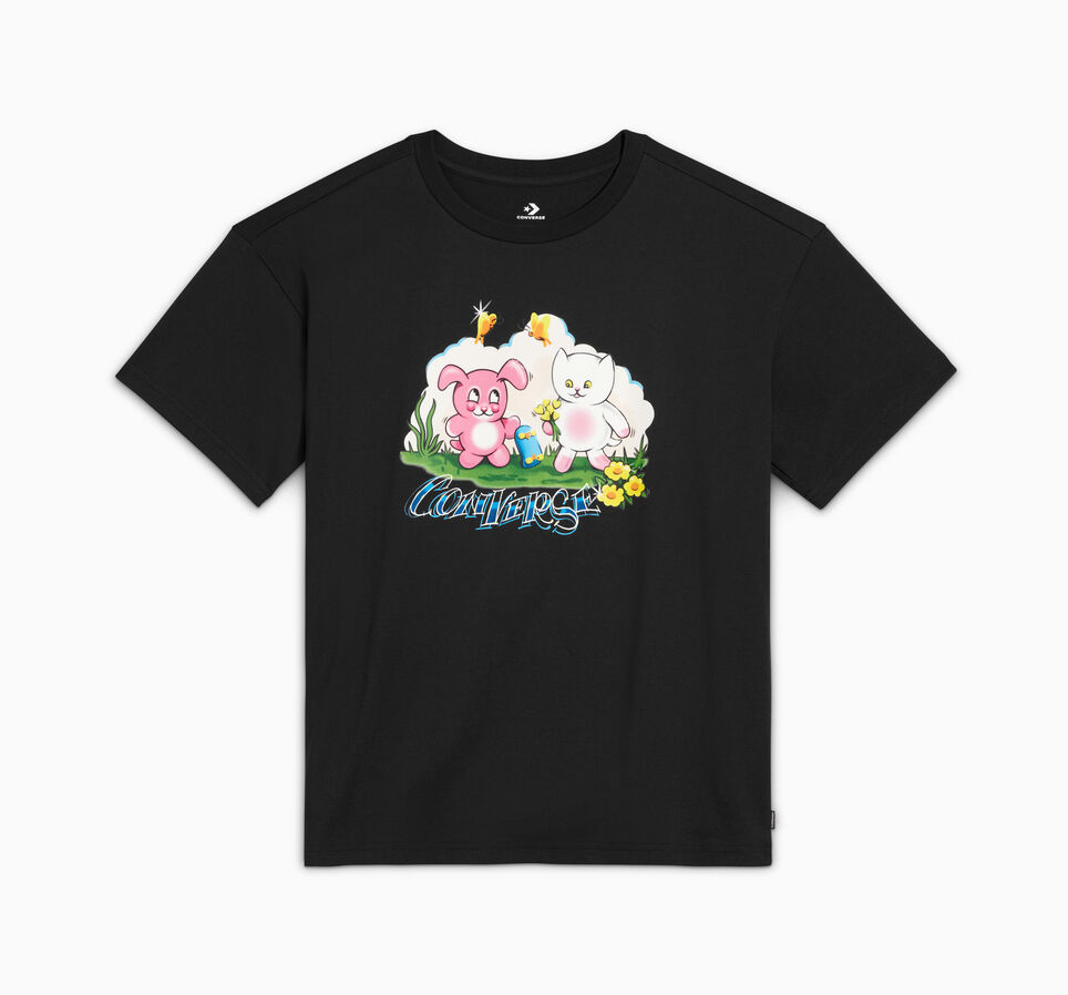 Airbrush Oversized T-Shirt Converse Black