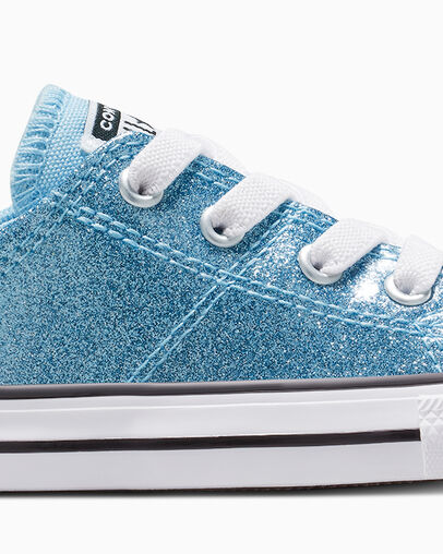 Chuck Taylor All Star Madison Easy-On Glitter Blue It/White/Black, Detail Angle View