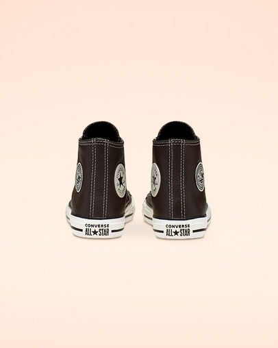 Tumbled Leather Chuck Taylor All Star Velvet Brown/Campfire Orange