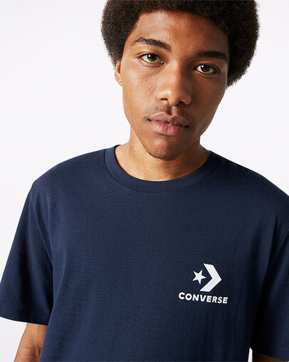 Stacked Logo Tee Obsidian