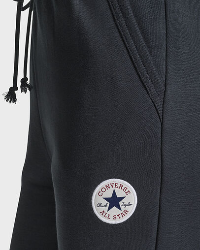 Retro Chuck Taylor Patch Joggers Black, Detail View